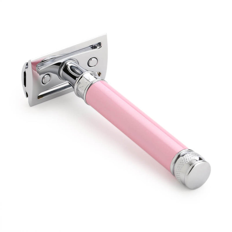 Edwin Jagger DE Safety Razor - Long Pink (Closed Comb)