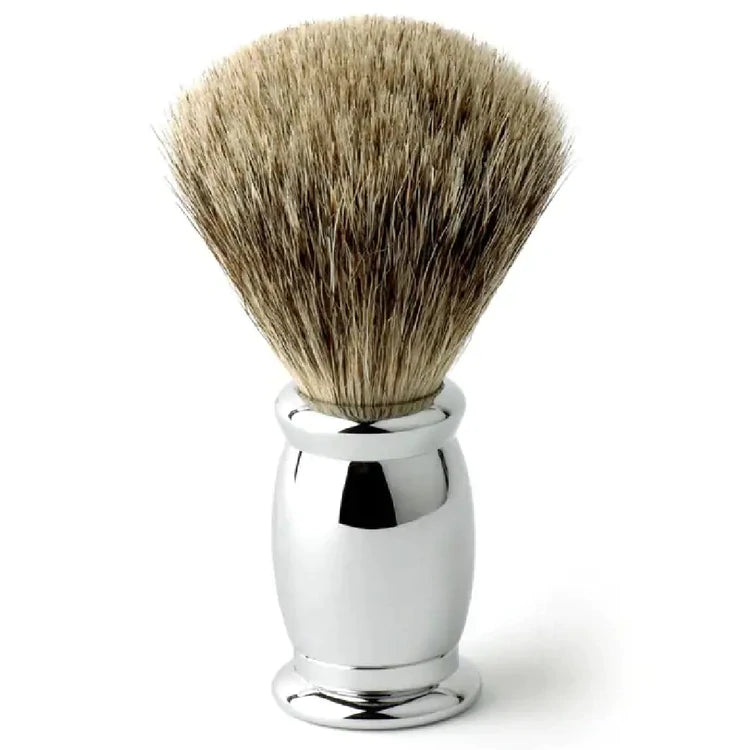 Edwin Jagger "Bulbous" Best Badger Chrome - Plain (M)