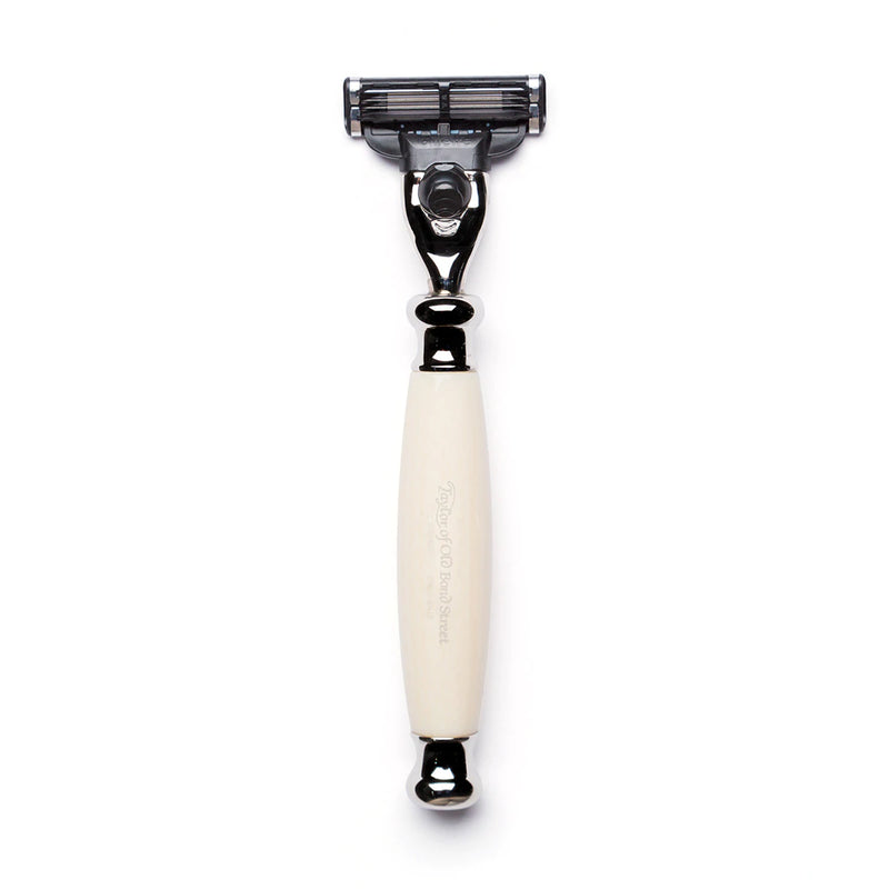 Taylor of Old Bond Street "Edwardian" Mach 3 Razor - Ivory