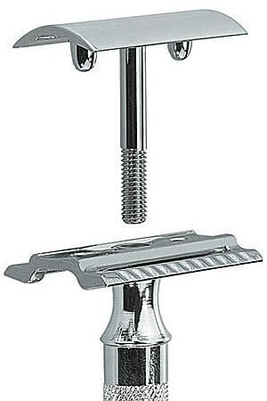 Merkur Solingen "Barber Pole" Safety Razor - Slant Bar 39C