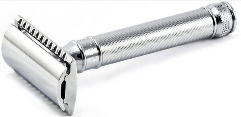 Edwin Jagger "Traditional" DE89(BA) - DE Razor Barley Handle Chrome
