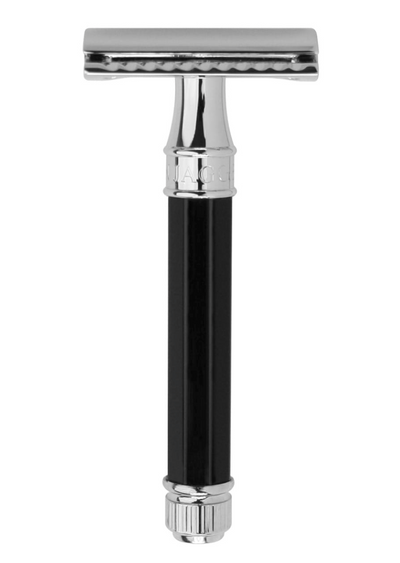 Edwin Jagger - DE 86BL Safety Razor Black Octagone Handle