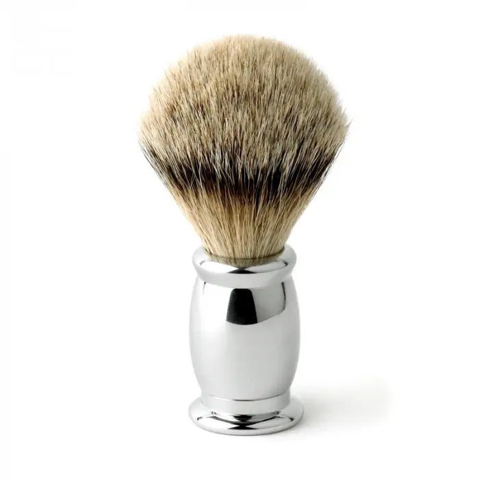 Edwin Jagger "Bulbous" Silvertip Badger Chrome - Plain (M)