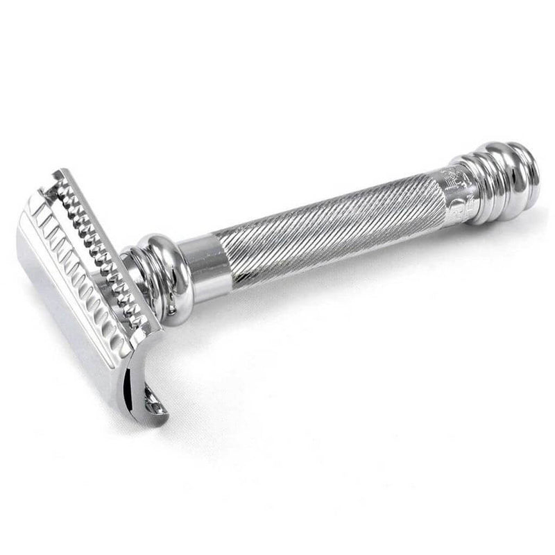 Merkur Solingen "Barber Pole" Safety Razor - Slant Bar 39C
