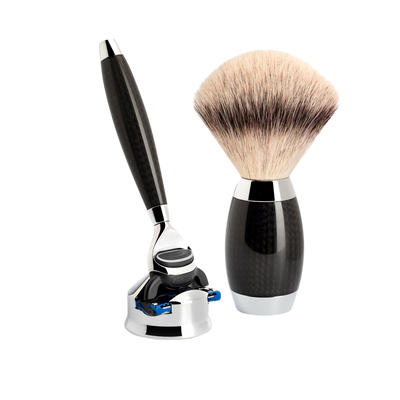 Muhle "EDITION" DE Safety Razor & Brush Set - Carbon