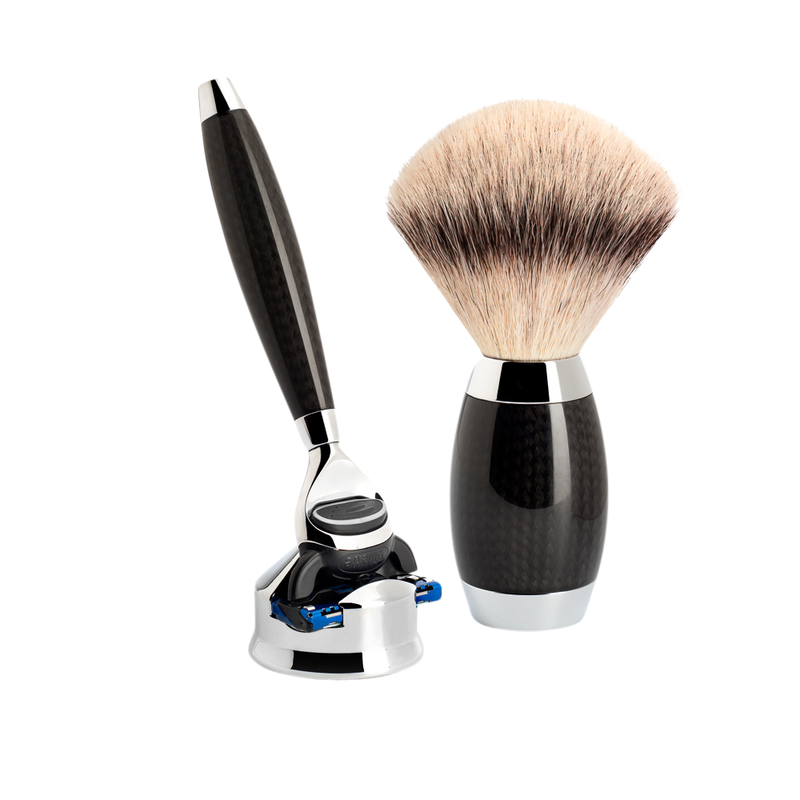 Muhle "EDITION" DE Safety Razor & Brush Set - Carbon
