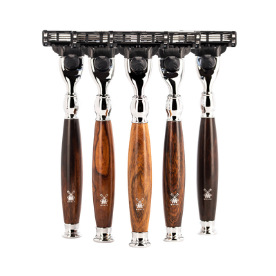 Muhle "SOPHIST" Mach 3 Razor & Brush Set - Ironwood
