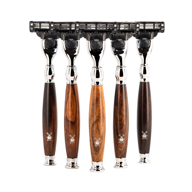 Muhle "SOPHIST" Mach 3 Razor & Brush Set - Ironwood